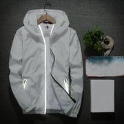 Xysaqa Lightweight Hoodie for Men Casual Long Sleeve Full Zip Hooded Active Shirt Mens Jackets Sport Zipper Pockets Sweatshirts M-6XL Big \u0026 Tall Sizes